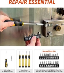 40-Piece Tool Set – General Household Hand Tool Kit with Plastic Toolbox Storage