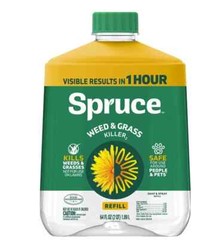 Spruce Snap & Spray Weed & Grass Killer 64oz Refill, Results in 1 Hour Free Ship