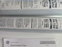 GE Under Sink Water Filter Replacement Dual Flow 6 Months (FQK2J) 2 Filters