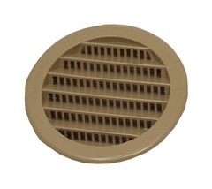 2″ Round Plastic Louver Soffit Air Vent Reptile Screen Grille Cover