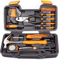 CARTMAN Orange 39-Piece Tool Set – General Household Hand Tool Kit