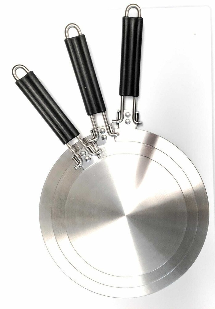 Upromax Induction Cooktop Converter Disk Stainless Steel Plate Set 3 Pcs