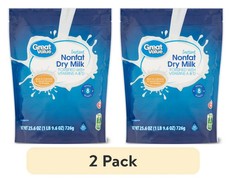 Great Value Instant Nonfat Dry Milk, 25.6 Oz PACK OF 2