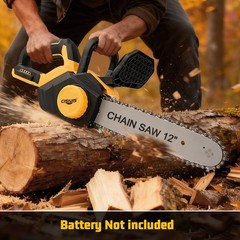 12 Inch Brushless Electric Chainsaw for DeWalt 20V Battery With Oiler