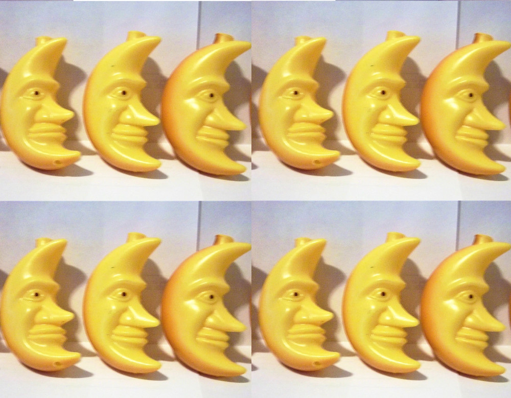 12 Vintage Man in Moon 1990s covers, New Old Stock. Party Lights String lighting