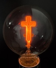 Aerolux Style CROSS Neon Glow Light bulb E26 120V 3W Decorative Cute Gift