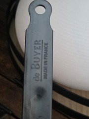 de Buyer – Blue Carbon Steel Wok Pan 2mm Thick 12.5” Diameter, – Made in France