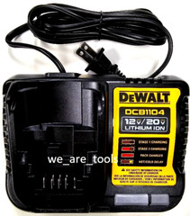 Dewalt DCB1104 Battery Charger 12 & 20 Volt 4 Amp 12V 20V For Drill, Saw Tools