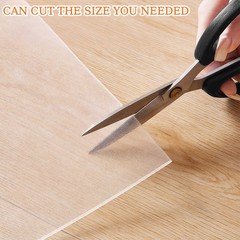 Clear Table Cover Protector 1.5mm Thick PVC Clear Table Protector Rectangle