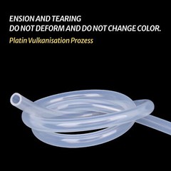 Clear Translucent Food Grade Silicone Vacuum Tube Beer Hose Pipe Soft Rubber