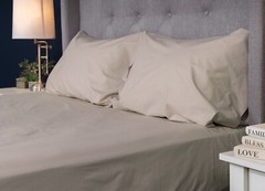 MyPillow 100% Cotton Percale Bed Sheets 200 Thread Count
