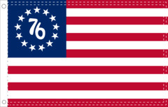 BETSY ROSS ’76 Flag 2X3 Feet 100% American Flag Brass Grommet USA SPIRIT OF 1776