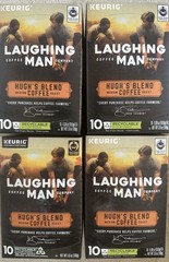 4 Packs Laughing Man Hugh’s Blend K-Cups 4*10=40 Count