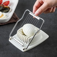 Egg Slicer Stainless Steel Wire Aluminium Egg Cutter Dishwasher Safe Egg Fruit