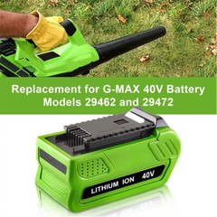 40V 5Ah For Greenworks G-MAX Lithium Battery 29472 29462 29252 20202 40 Volt