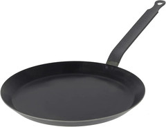 Blue Carbon Steel Crepe & Tortilla Pan – 9.5” Diameter, 7.5” Cooking Surface – I