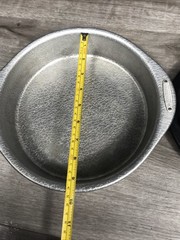 Doughmakers 9″ Baking Pan Round Cake Commercial Grade Aluminum Natural Non Stick
