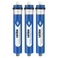 3 Pack 50/75/100/150 GPD RO Membrane Reverse Osmosis Water Filter 1812 Cartridge