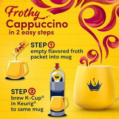 Gevalia Frothy 2 Step Artificially flavored Cappuccino espresso Style K‐Cup
