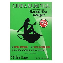 72 China Slim Tea Tea Bags Extra Strength No Caffeine