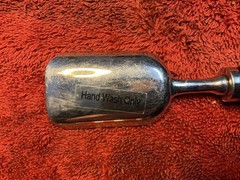 4 Williams-Sonoma Ceramic -Stainless Hand Wash Only 1” X 5” Ice Cream Spoons