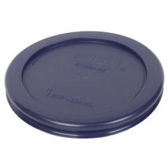 Pyrex 7202-PC 1 Cup Blue Round Plastic Lid Cover 5PK for Glass Bowl New