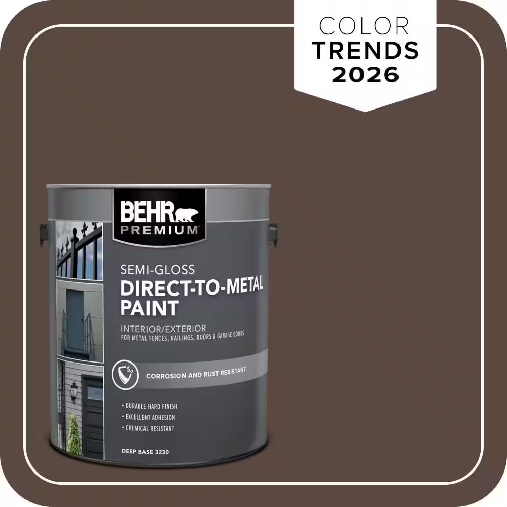 1 Gal. #N170-7 Baronial Brown Semi-Gloss Direct to Metal Interior/Exterior Paint