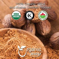 Organic Way Ground Nutmeg Powder – Organic, Kosher & USDA Certified