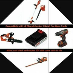 2 Pack 3.8AH 20V MAX For Black & Decker 20Volt Lithium Battery LBXR20 LB2X4020