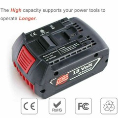 2PCS 18V Battery For Bosch 18V 6.0AH Li-ion BAT609 BAT610G BAT618 GSR18V-LI US #