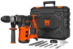 WEN RH1042 12-Amp 1-3/16-Inch Variable Speed SDS Plus Corded Rotary Hammer Kit