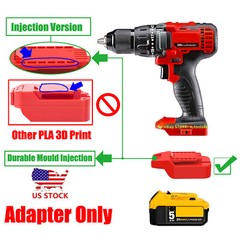 1x Adapter fits DeWalt 20v MAX XR Batteries Convert To for Bauer 20v Series Tool