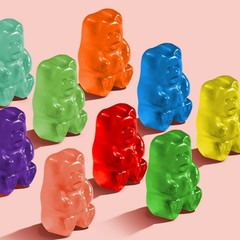 Albanese World’s Best 12 Flavor Gummi Bears, Family Size Share 36 oz, Candy