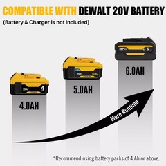 Cordless Impact Driver/Ratchet wrench Power Tool Combo For Dewalt 20V Battery