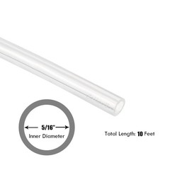 Food Grade Silicone Tubing 5/16″ ID x 1/2″ OD – 10ft High Temp Hose for Brewing