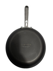 Misen 12 Inch Pre-Seasoned Carbon Steel Fry Pan – Lightweight, Even Heating