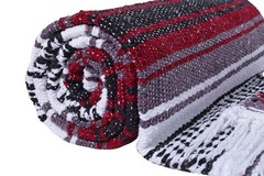 Lot of 5 Mexican Falsa Blankets, Random Color Assortment by El Paso Designs