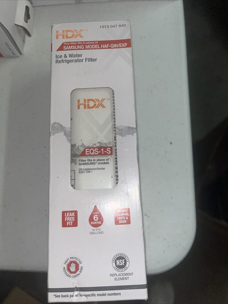 HDX EQS-1-S Standard Refrigerator Water Filters For Samsung HAF-QIN