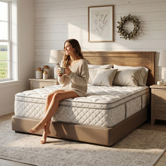 12″ Full Hybrid Mattress Memory Foam Medium Firm CertiPUR-US Pressure Relief