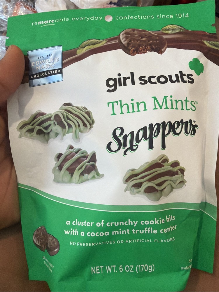 Girl Scouts Thin Mint Snappers Chocolates – 2 Packs 6 Oz