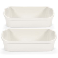 New 2 pack White Gallon Door Bin For Frigidaire Refrigerator 240356401