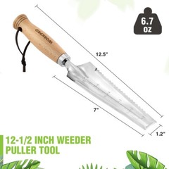 WORKPRO 12.5″ Weeder Puller Tool 4-in-1 Garden Trowel Hori Hori Garden Knife NEW