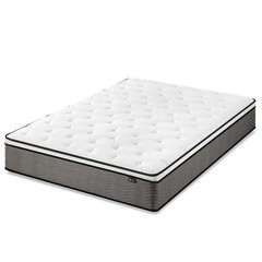 Zinus Pressure Relief Extra Firm Hybrid Mattress Comfort Foam and Pocket Spring
