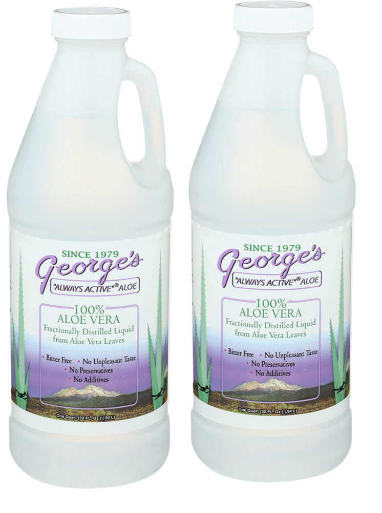 George’s Aloe Vera Drink, Liquid 32 Fl Oz (Pack of 2)