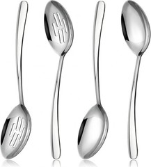 10.3-in Large Serving Spoons Set, 18/0 Stainless Steel, Heavy Duty, 2 Serving &