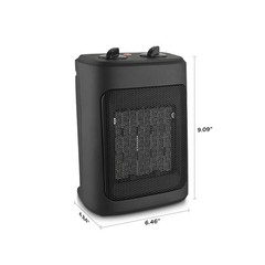 1500W Mainstays Mechanical Oil Filled Electric Radiator Space Heater Black White