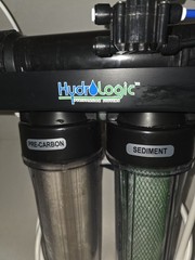HydroLogic 2-Stage Water Filtration System Sediment & Carbon, Black