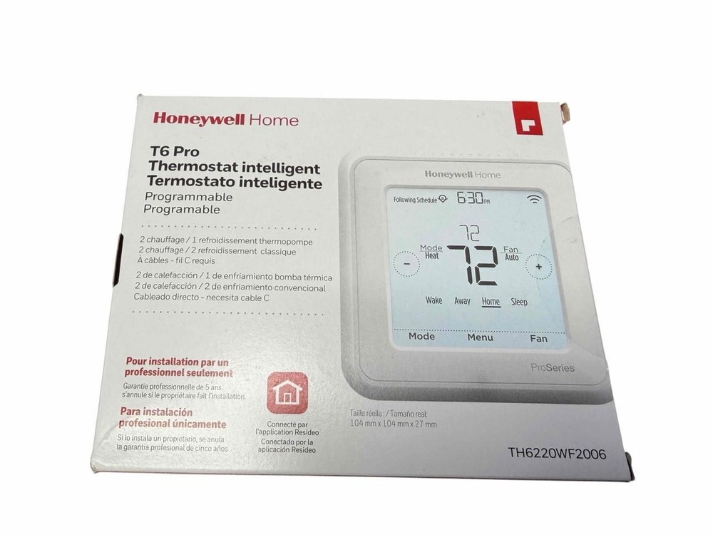 Honeywell T6 Pro Wi-Fi Programmable Smart Thermostat TH6220WF2006 *BRANDED*