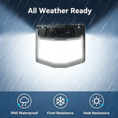 Solar Power 248 LED Lights Outdoor PIR Motion Sensor Security Garden Wall Lamp
