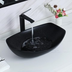 Davivy 22″ x 15.7″ Large Oval Vessel Sink with Pop Up Drain for Bathrooms